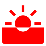Sunrise Emoji in Docomo