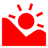 Sonnenaufgang in den Bergen Emoji Docomo