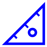 Triangular Ruler Emoji in Docomo