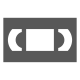 Videocassette Emoji in Docomo