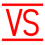 Señal “VS” cuadrada Emoji Docomo