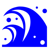 🌊 Water Wave Emoji in Docomo