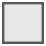 Weißes großes Quadrat Emoji Docomo