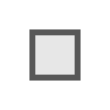 ◽ Weißes mittelgroßes Quadrat Emoji auf Docomo