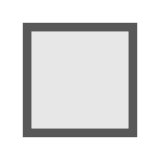 Weißes mittleres Quadrat Emoji Docomo