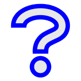 ❔ White Question Mark Emoji in Docomo