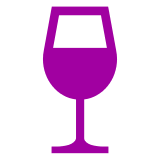 🍷 Wine Glass Emoji in Docomo