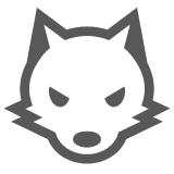 🐺 Wolf Emoji in Docomo