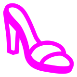 Sandalia de tacón Emoji Docomo