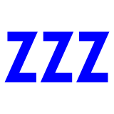 Zeichen für Schlafen Emoji Docomo