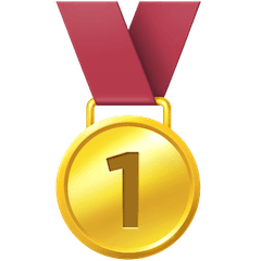 1st Place Medal Emoji on Facebook