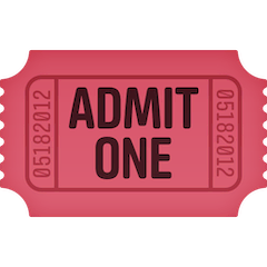 🎟️ Admission Tickets Emoji on Facebook