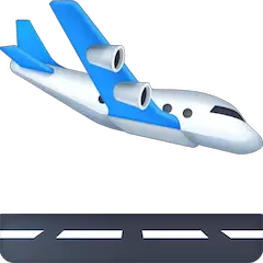 Flugzeug beim Landen Emoji Facebook