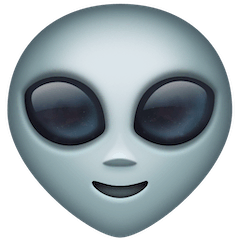 Alien Emoji on Facebook