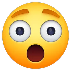 Erstauntes Gesicht Emoji Facebook