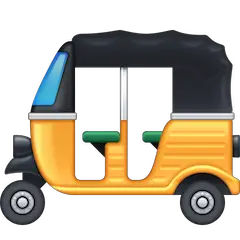 Auto Rickshaw Emoji on Facebook