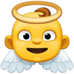 Baby Angel Emoji on Facebook