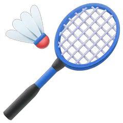 🏸 Badmintonschläger und Federball Emoji auf Facebook