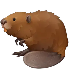 Beaver Emoji on Facebook