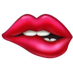 🫦 Biting Lip Emoji on Facebook