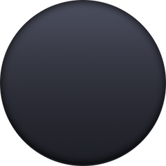 Black Circle Emoji on Facebook
