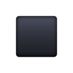 Cuadrado negro mediano pequeño Emoji Facebook