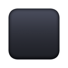 Cuadrado negro mediano Emoji Facebook