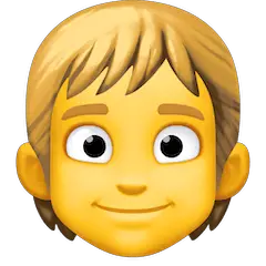 👱 Person mit blondem Haar Emoji auf Facebook