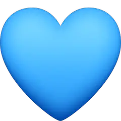💙 Синее сердце Эмодзи на Facebook