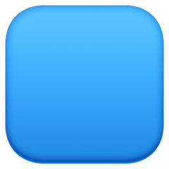 🟦 Quadrado azul Emoji nos Facebook