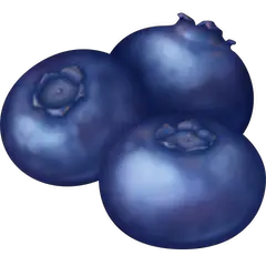 Blueberries Emoji on Facebook