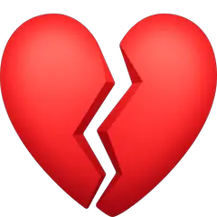 💔 Coração partido Emoji nos Facebook