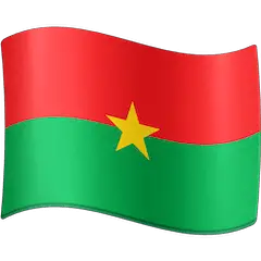 Drapeau du Burkina Faso Émoji Facebook