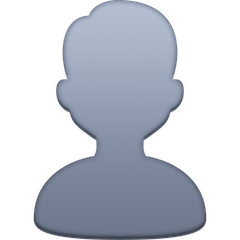 👤 Bust in Silhouette Emoji on Facebook