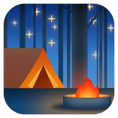 🏕️ Camping Emoji en Facebook