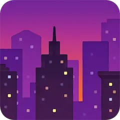 🌆 Panorama Kota Saat Senja Emoji Di Facebook