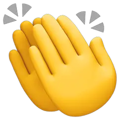 Mãos aplaudindo Emoji Facebook