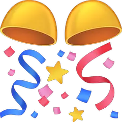 🎊 Bola de confetes Emoji nos Facebook