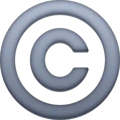 ©️ Símbolo de copyright Emoji nos Facebook