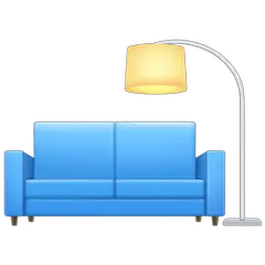 Sofá y lámpara Emoji Facebook