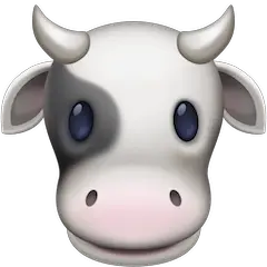 Cow Face Emoji on Facebook