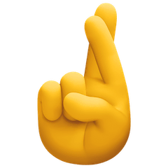 Crossed Fingers Emoji on Facebook