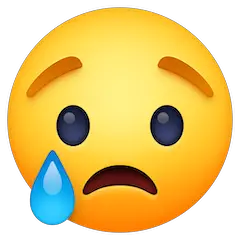 Crying Face Emoji on Facebook