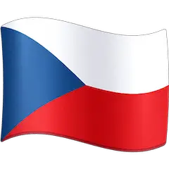 Флаг Чехии Эмодзи на Facebook