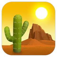 Desert Emoji on Facebook