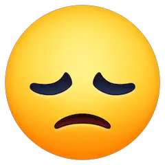 Enttäuschtes Gesicht Emoji Facebook