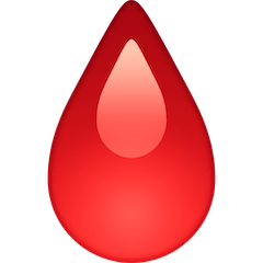 Drop Of Blood Emoji on Facebook