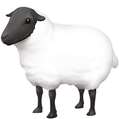 🐑 Овца Эмодзи на Facebook
