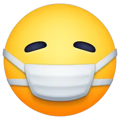 Gesicht mit Mundschutz Emoji Facebook