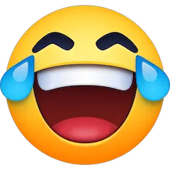 Faccina con lacrime di gioia Emoji Facebook